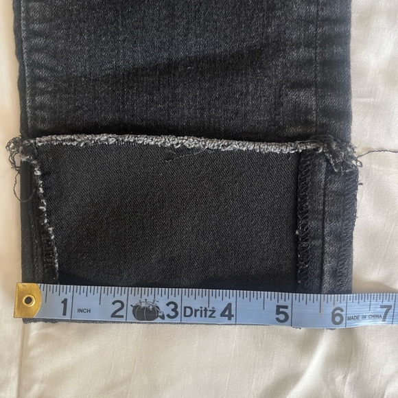 AnnTaylor LOFT Charcoal Curvy Straight Jeans 0/25 Cropped - Picture 14 of 14
